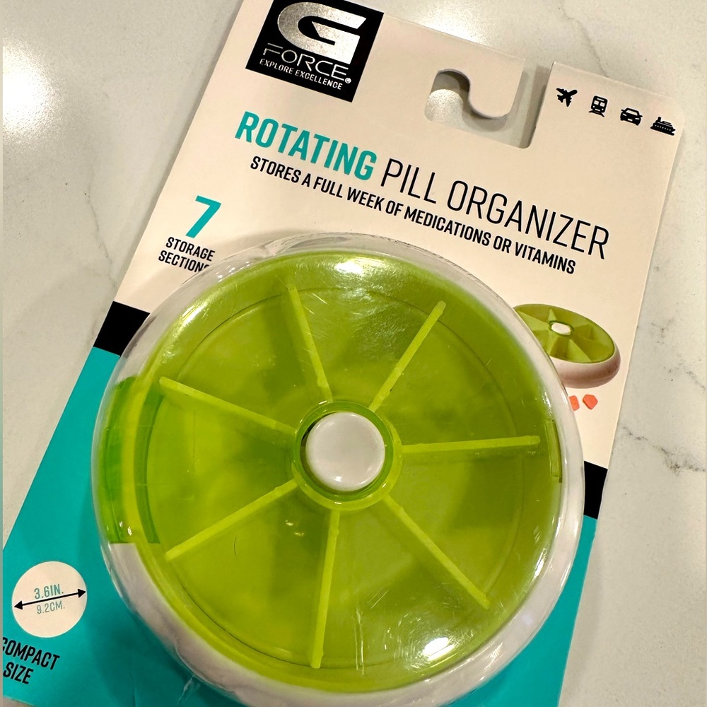 NWOT GForce Rotating Pill Organizer